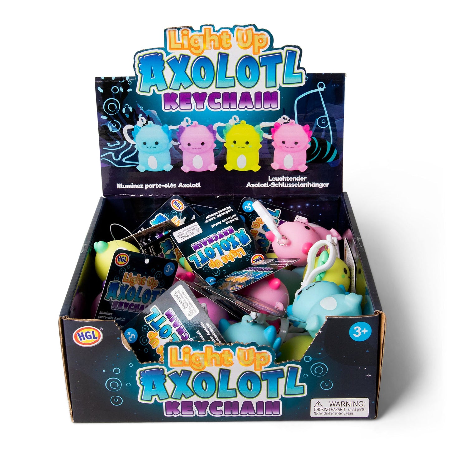 PORTE-CLÉS LUMINEUX AXOLOTL