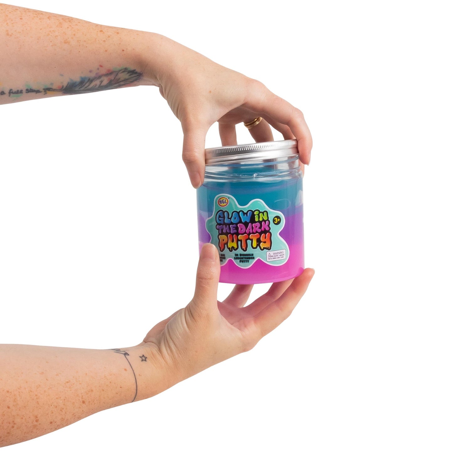 Pot de mastic phosphorescent