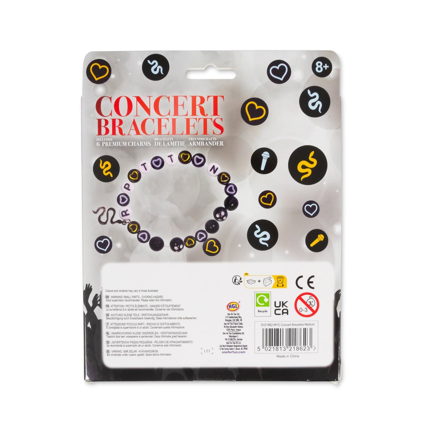 BRACELETS DE CONCERT - ASSORTIMENT MOYEN EN CDU