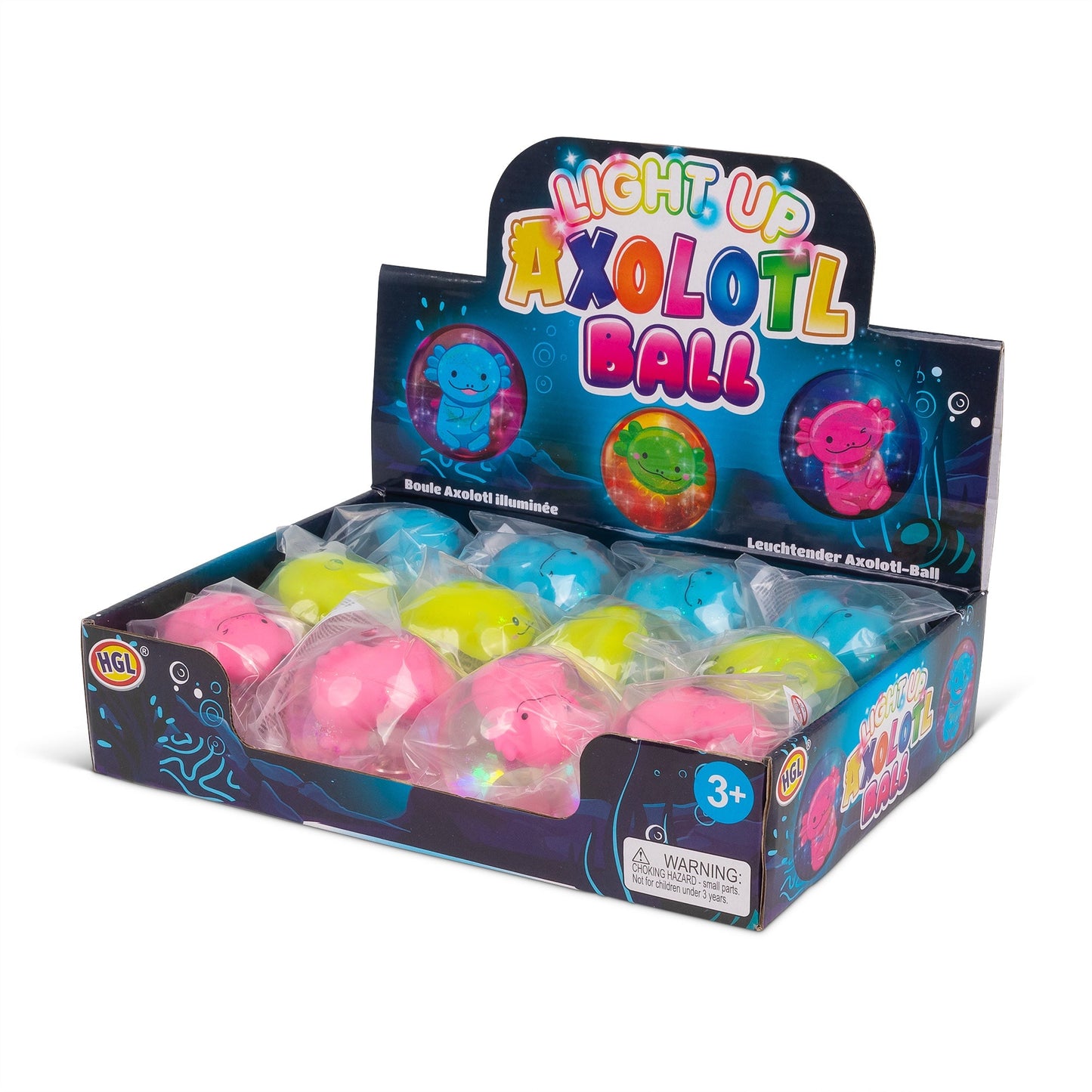 BOULE D'EAU AXOLOTL CLIGNOTANTE