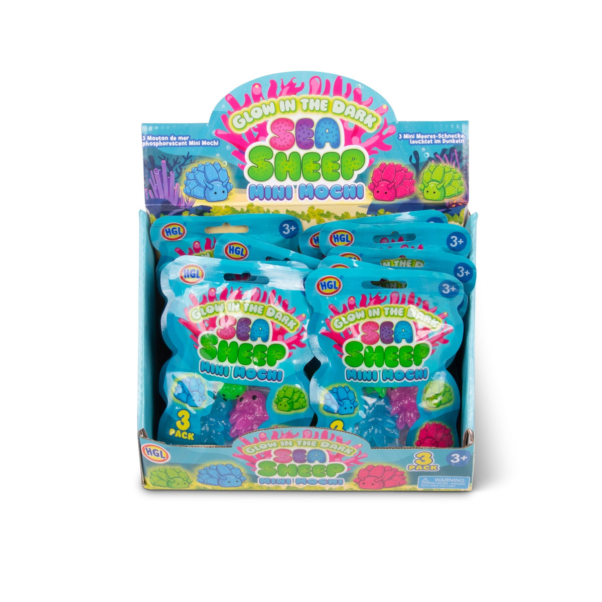 MINI MOCHIS SEA SHEEP BRILLENT DANS LE NOIR, LOT DE 3