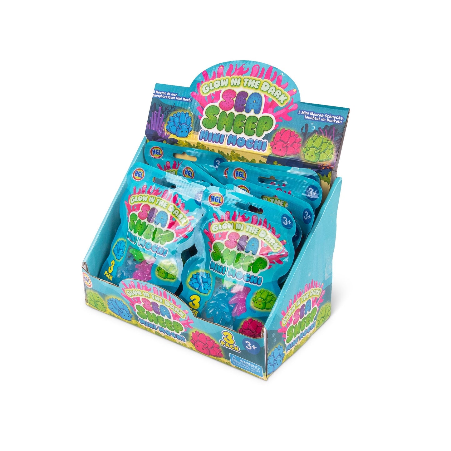 MINI MOCHIS SEA SHEEP BRILLENT DANS LE NOIR, LOT DE 3