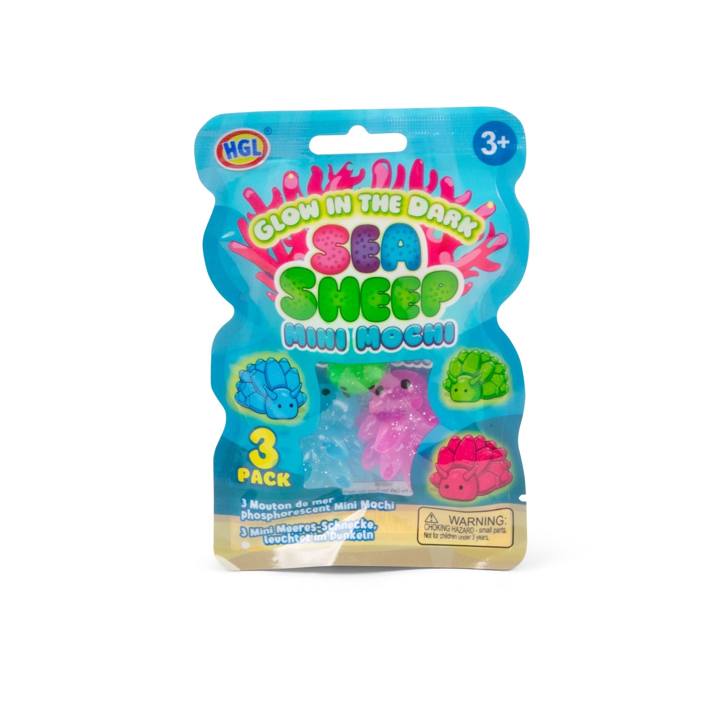 MINI MOCHIS SEA SHEEP BRILLENT DANS LE NOIR, LOT DE 3