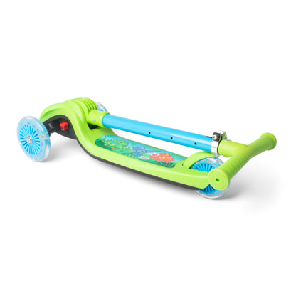 Trottinette lumineuse pliable Dinosaur Trail Twist