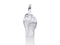 Handsculptuur The Finger Marbre