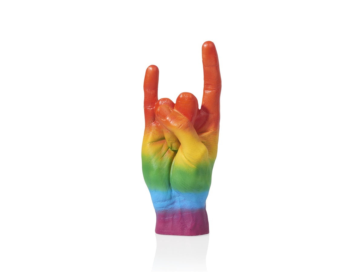 Sculpture Main You Rock - Arc en ciel