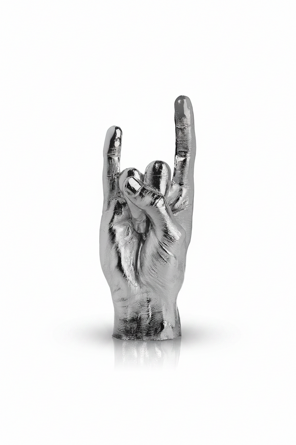 Sculpture Main You Rock - Argenté