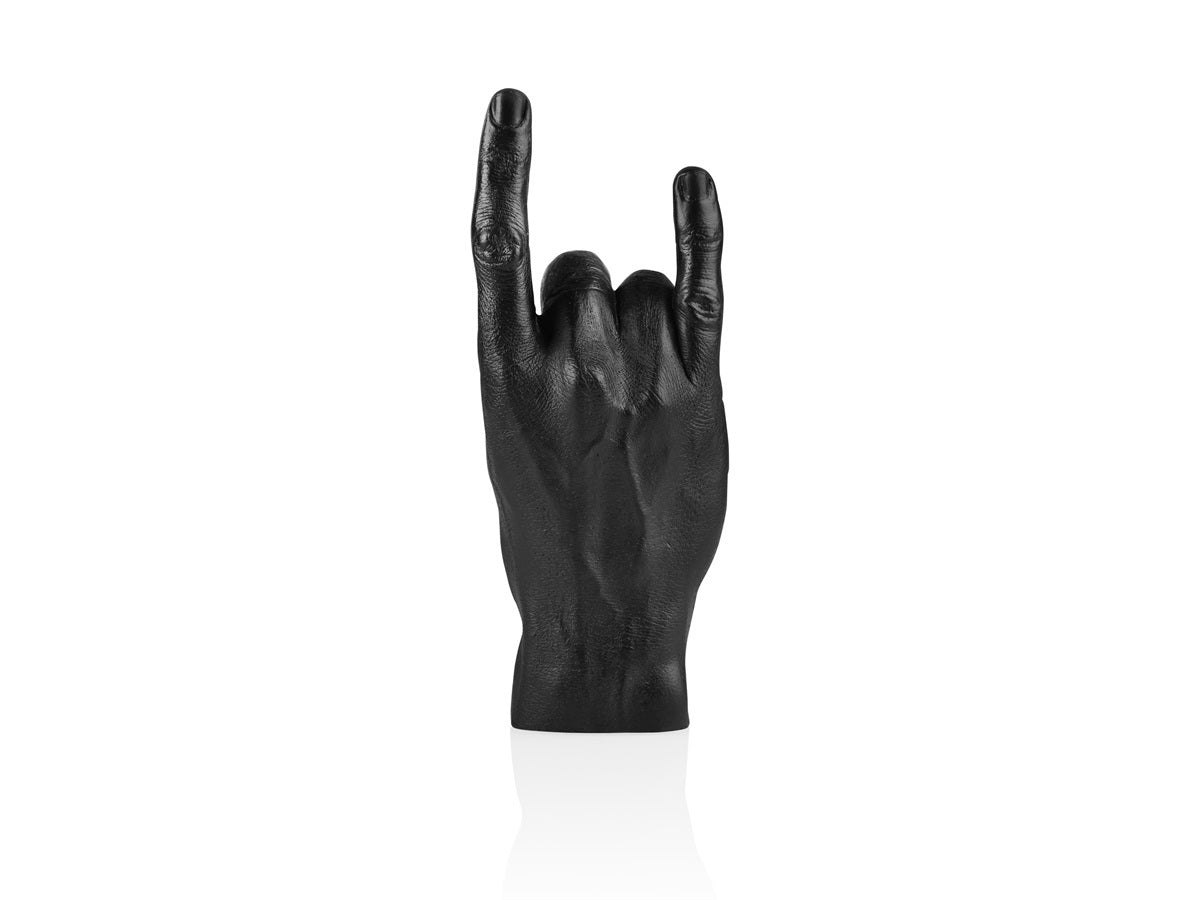Handvormige rotssculptuur - Zwart
