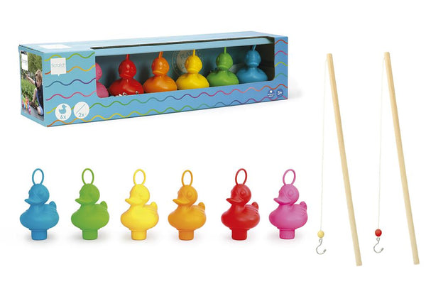 Cadeauset met vissende eendjes - Regenboog