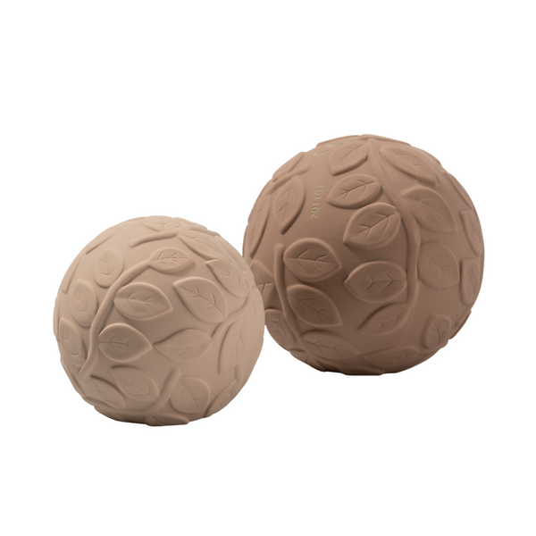 Set de 2 Balles Sensorielles Feuillage Marrons