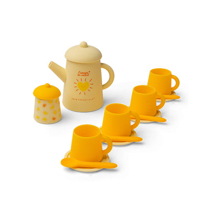 Silicone Tea Set Toys - Yellow - Solmate
