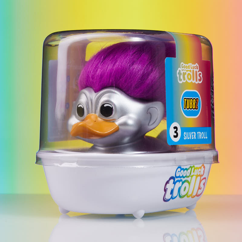 Canard Good Luck Trolls: Silver Troll TUBBZ (First Edition)