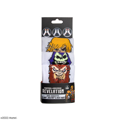 *Set of 3 Pairs of He-Man, Skeletor & Beast Man Socks