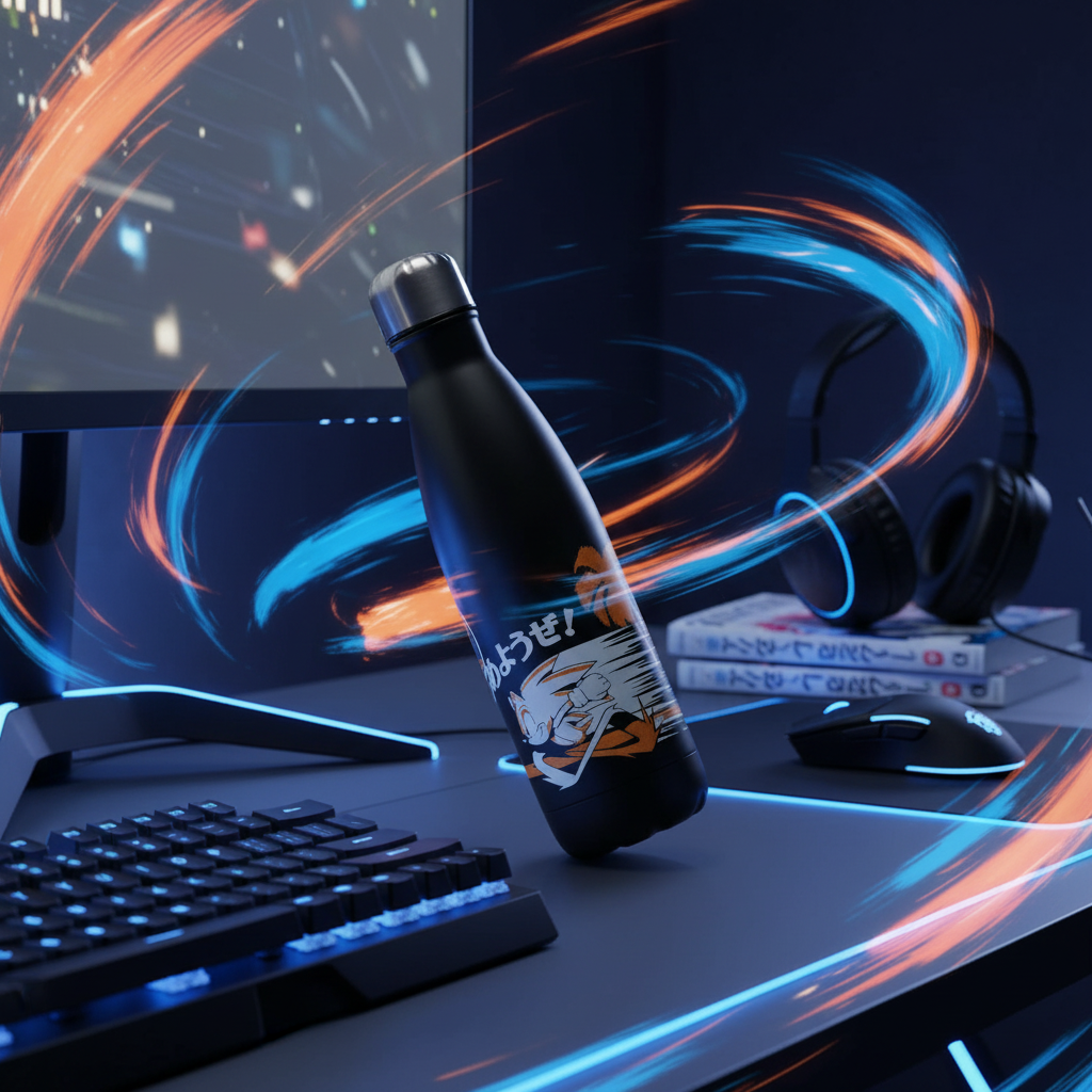 Sonic the Hedgehog-fles "Shonen Black"