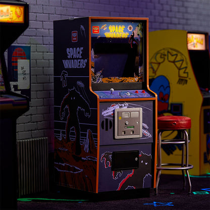 Space Invaders Quarter Scale Arcade Cabinet + Coin.
