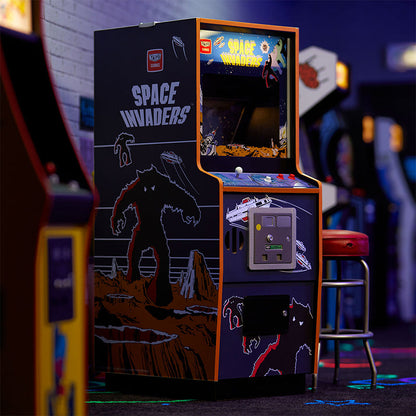 Space Invaders Quarter Scale Arcade Cabinet + Coin.