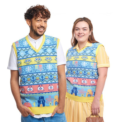 Débardeur de Noël Tricoté Bob l’Éponge