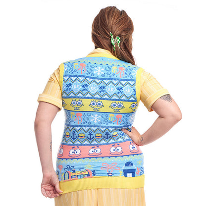 Débardeur de Noël Tricoté Bob l’Éponge