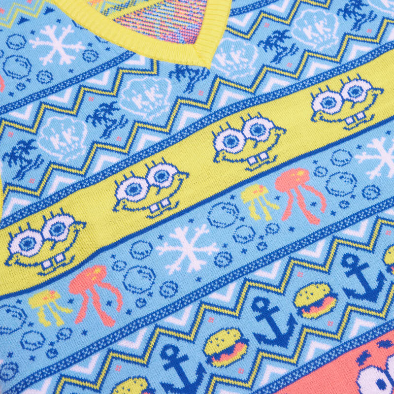 Débardeur de Noël Tricoté Bob l’Éponge