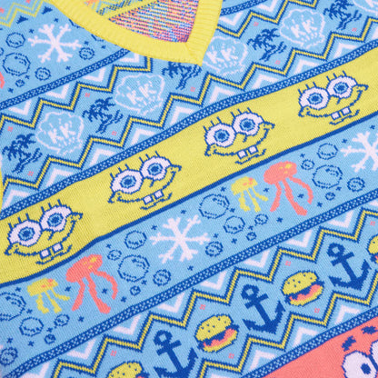 Débardeur de Noël Tricoté Bob l’Éponge