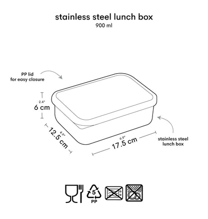 Boîte à déjeuner en inox - Robots – vue 7 – A Little Lovely Company
