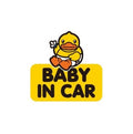 Baby duck car sticker on board