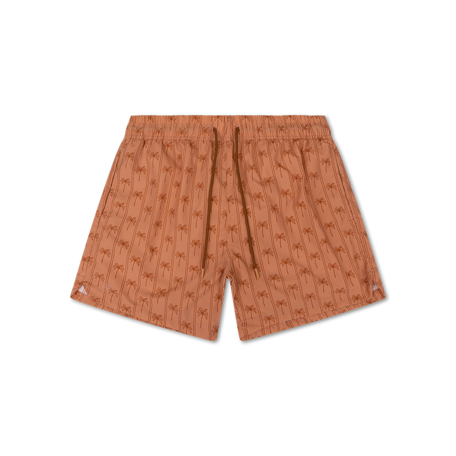 Family Bundle Swimwear - Brown - Palm Stripe
