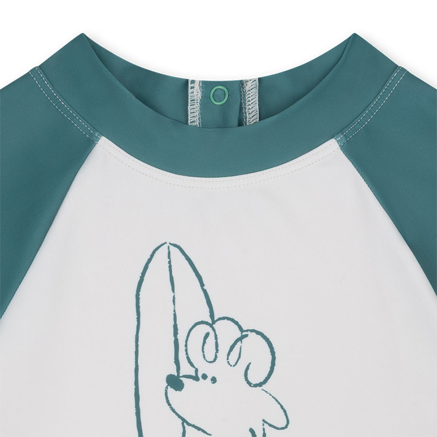 Swimming T-Shirt Short Sleeves - Green - Surfer
