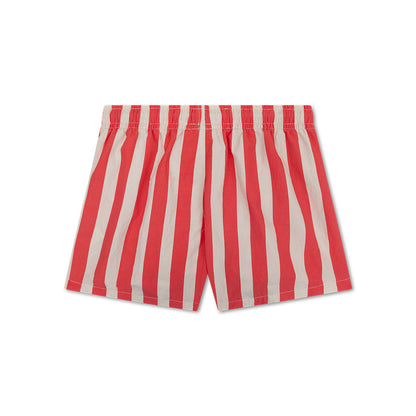 Swim Shorts - Beige/Red - Lobster Stripe