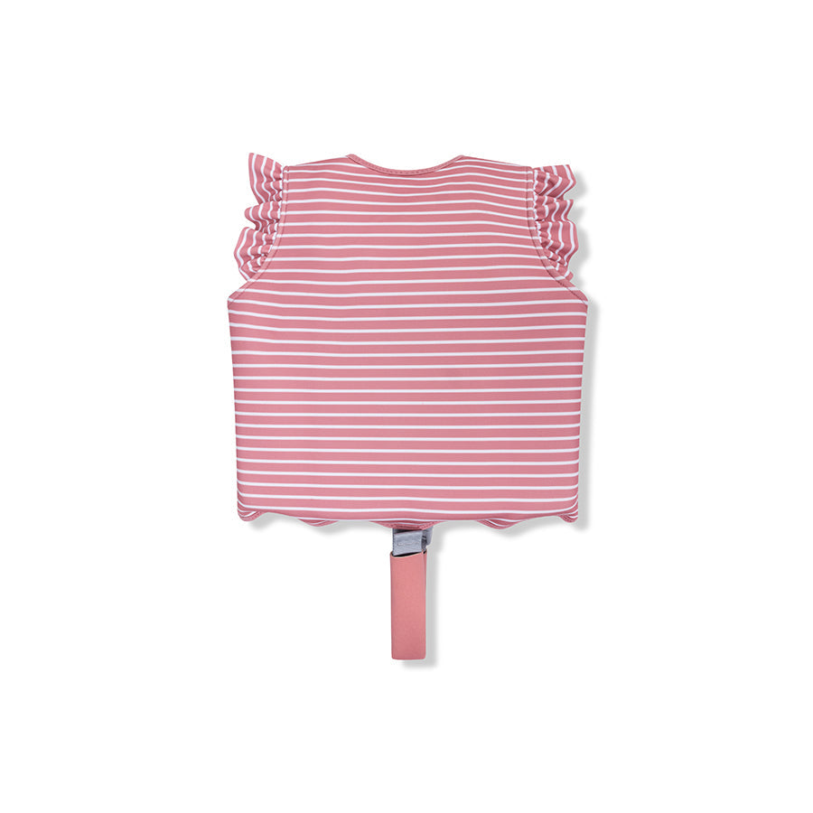 Gilet de natation - Rouge/Blanc - Fleur de marguerite