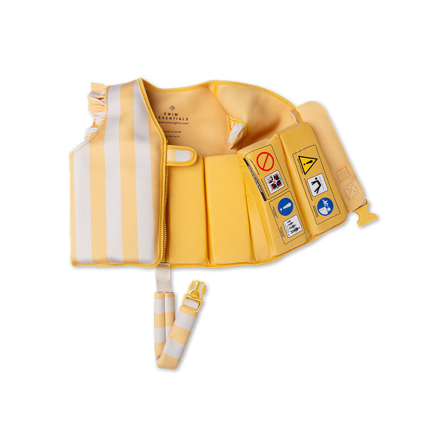 Swim Vest - Yellow - Flower Market