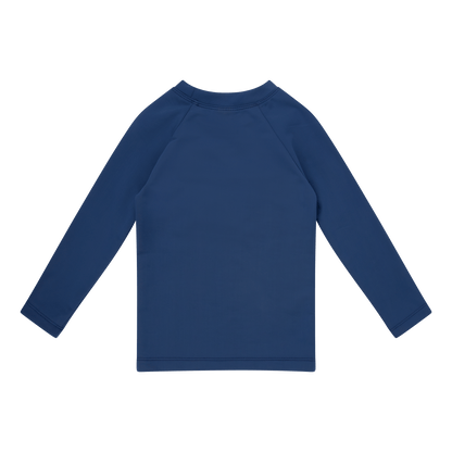 Swimming T-Shirt - Long Sleeve - Dark Blue - Pure Tone