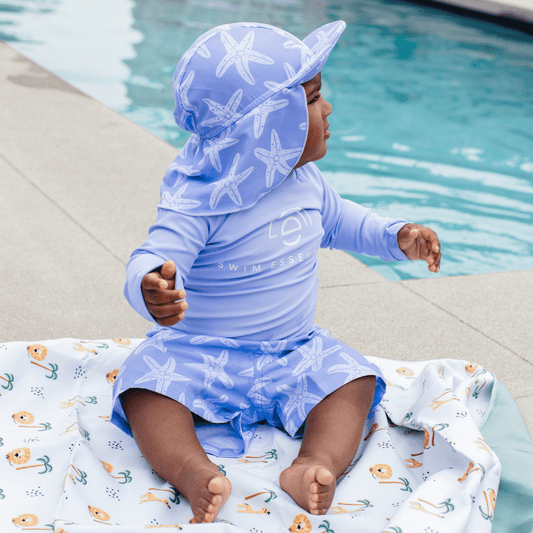 Swimming T-Shirt - Long Sleeve - Lila - Pure Tones