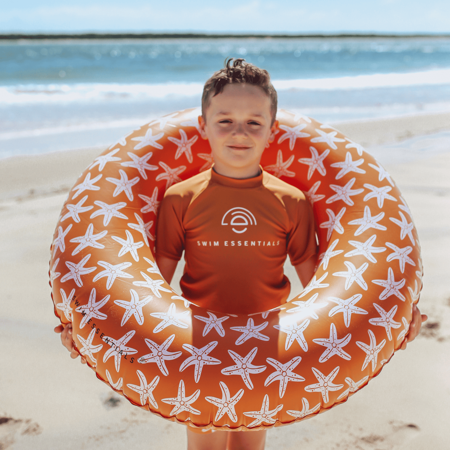 Swimming T-Shirt - Short Sleeve - Orange - Seastar