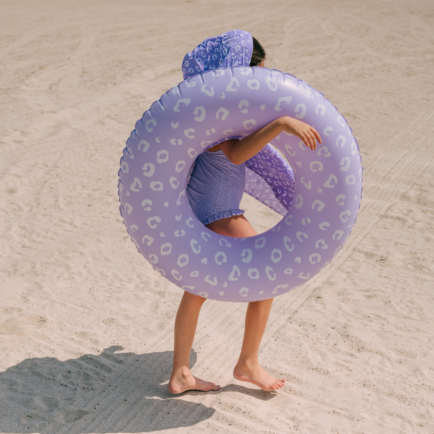 Swim Ring - Lila - Leopard - Ø 90 cm