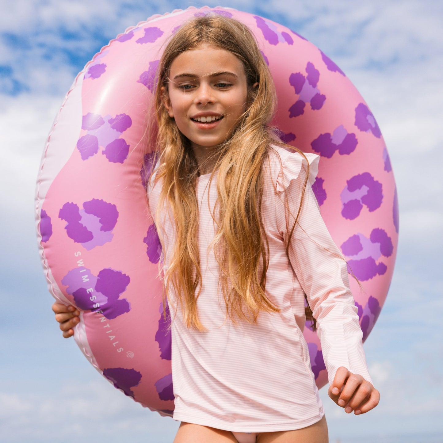 Swim Ring - Purple/Pink - Donut - Ø 90 cm