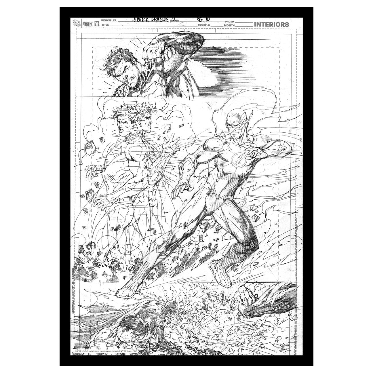 Affiche collector DC Comics - Superman & Flash