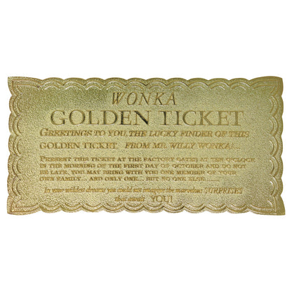 Ticket collector Willy Wonka - Golden