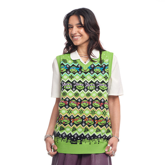 Débardeur de Noël Tricoté Les Tortues Ninja