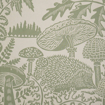 Kate Heiss Woodland Green Tea Towel