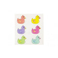 Sheet of Colored Duck Temporary Tattoos - 12 Pieces
