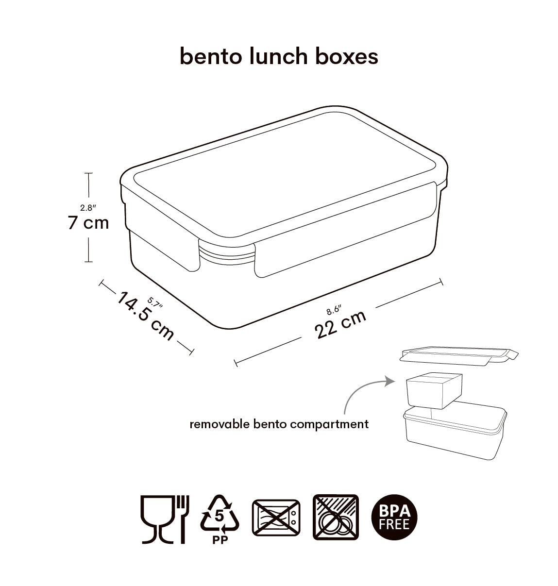 Boîte à déjeuner bento - Glaces – vue 6 – A Little Lovely Company