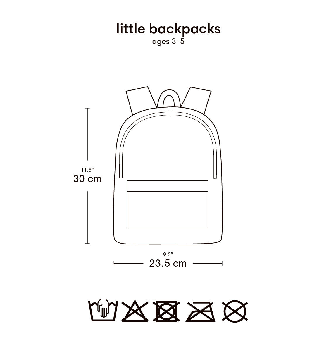 Petit sac à dos enfant - Glaces – vue 6 – A Little Lovely Company