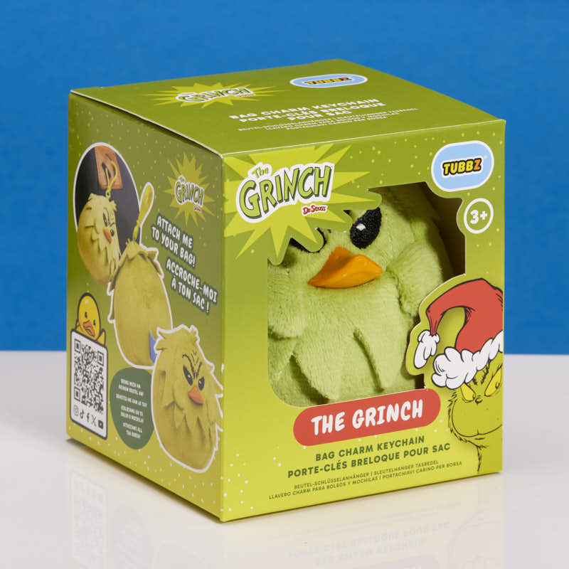 Porte-clés peluche TUBBZ Le Grinch - PRÉCOMMANDE*