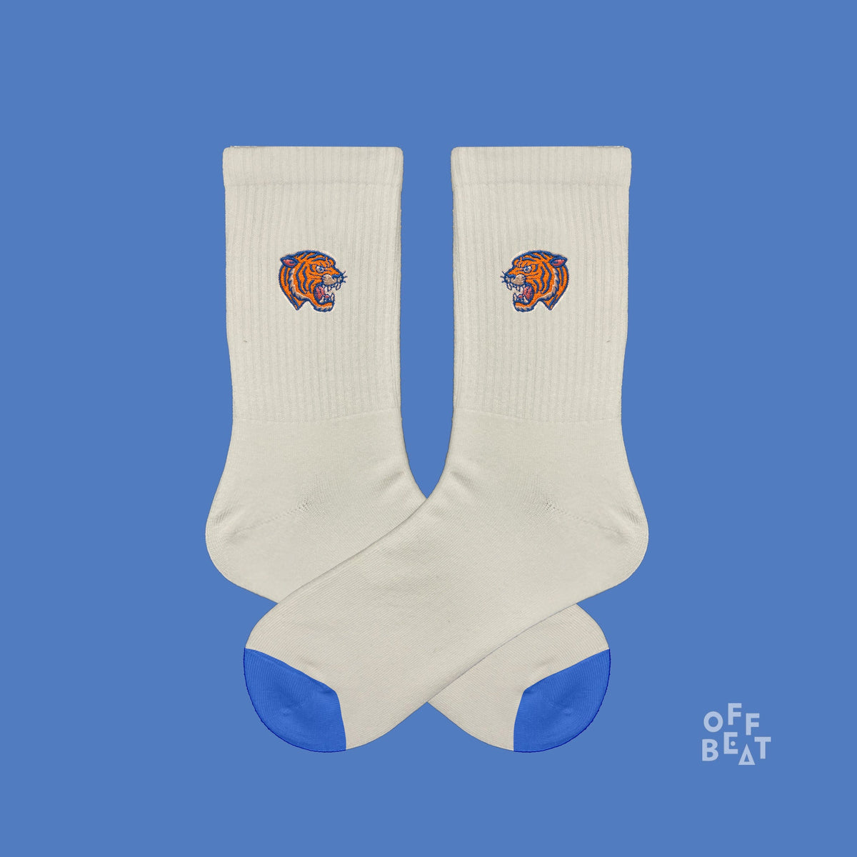 Chaussettes Brodées Tête de Tigre – vue 4
