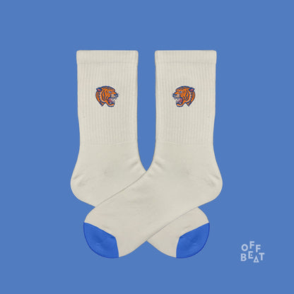 Chaussettes Brodées Tête de Tigre – vue 4