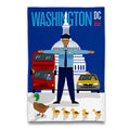 Washington DC, Amerikaans Capitool, doek met eenden