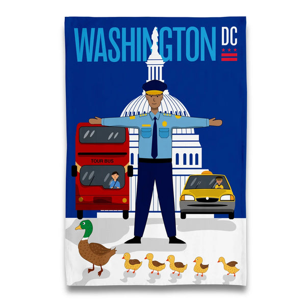 Washington DC, Amerikaans Capitool, doek met eenden