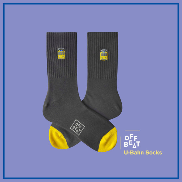 Chaussettes Brodées U-Bahn de Berlin