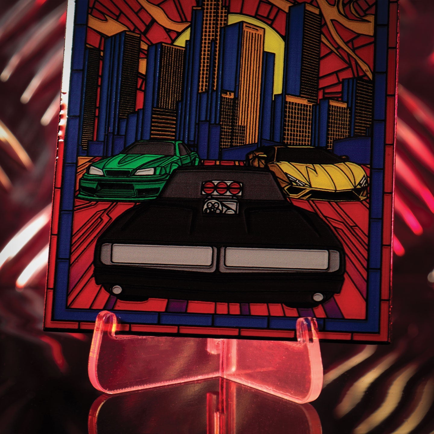 Lingot collector Fast & Furious - Stained Glass Style Metal